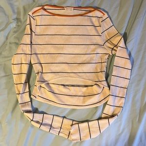 White striped long sleeve